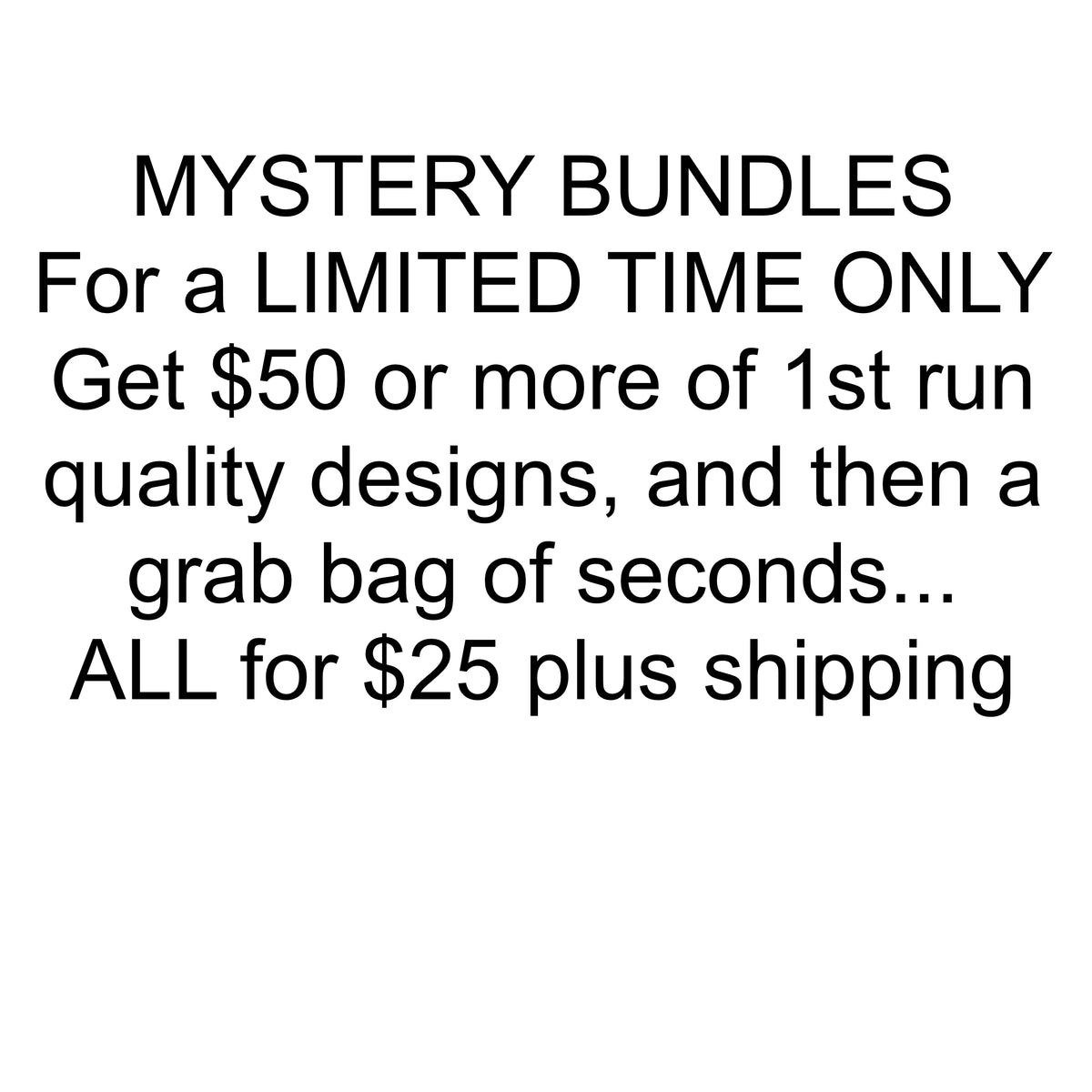 Mystery Bundle (Limited run) $50 worth of Vinyl, UVDTF, Kiss-cut, seconds