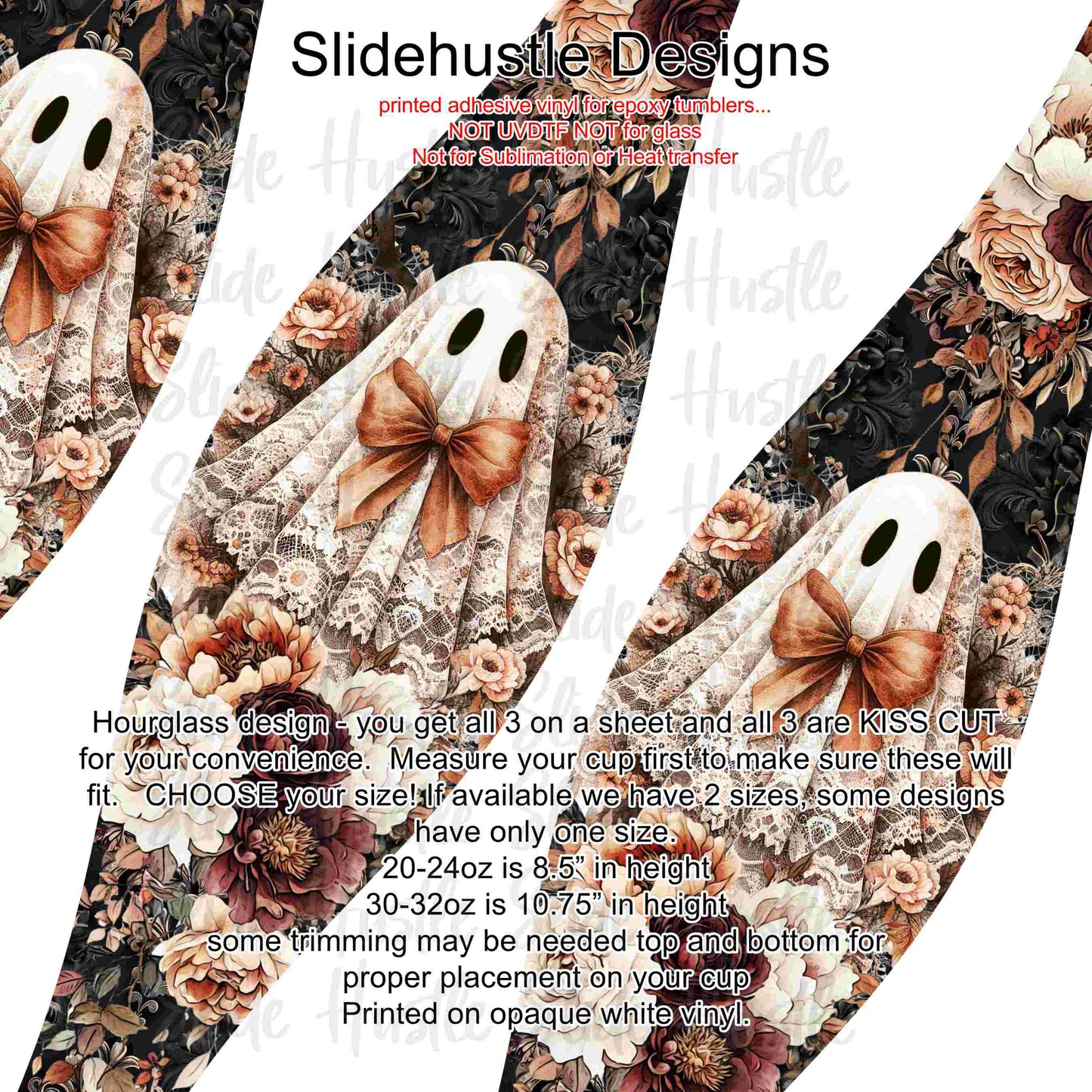 Hourglass Design, Halloween Ghosts, VF726 HGB1