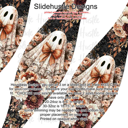 Hourglass Design, Halloween Ghosts, VF726 HGB1