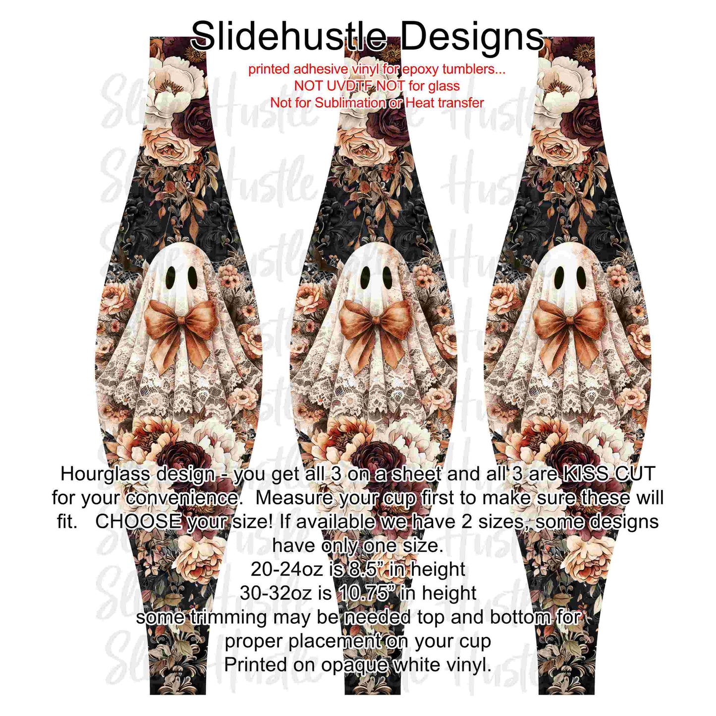 Hourglass Design, Halloween Ghosts, VF726 HGB1