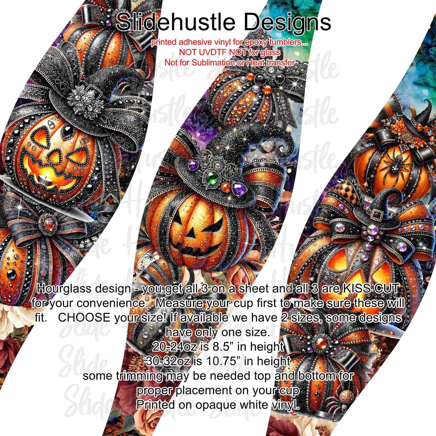 Hourglass Design, Halloween Beaded Pumpkins, VF726 HGB3