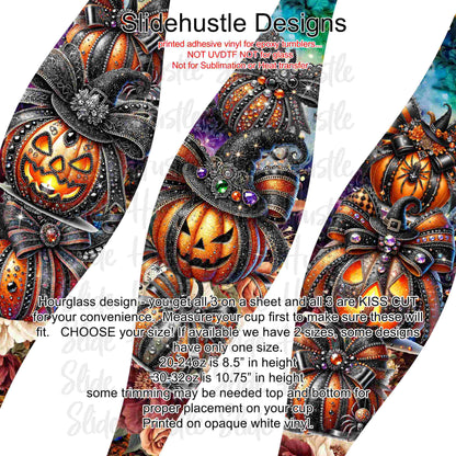 Hourglass Design, Halloween Beaded Pumpkins, VF726 HGB3