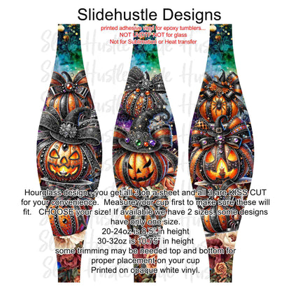Hourglass Design, Halloween Beaded Pumpkins, VF726 HGB3