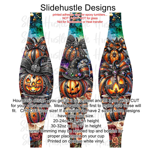 Hourglass Design, Halloween Beaded Pumpkins, VF726 HGB3