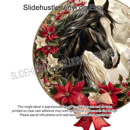 UVDTF Decal, Christmas Horse Ornament, VF731 D31