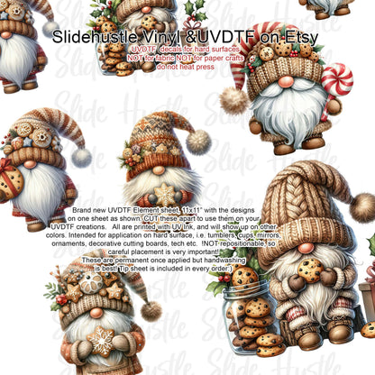 UVDTF Element Sheet, Christmas Gnomes , 11x11", VF731 ES16