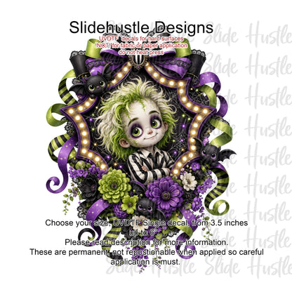 UVDTF Decal, Beetle Juice Character, VF904 D6