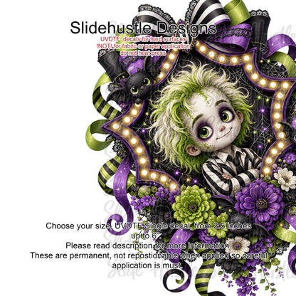 UVDTF Decal, Beetle Juice Character, VF904 D6