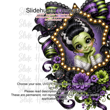 UVDTF Decal, Frankenstein's Bride, VF904 D8