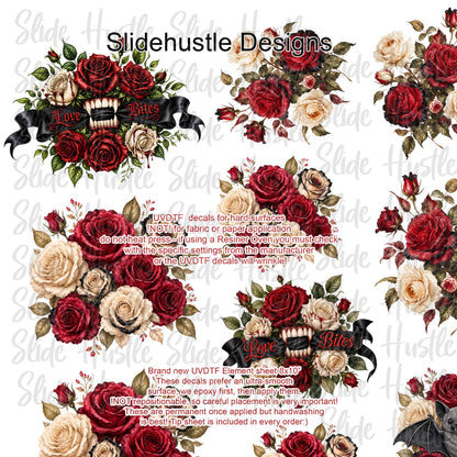 UVDTF Element Sheet, Halloween Florals, 11"x11", VF904 ES4