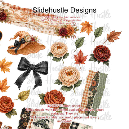 UVDTF Element Sheet, It's Fall Y'all! Fall and Halloween, 11"x11", VF904 ES8
