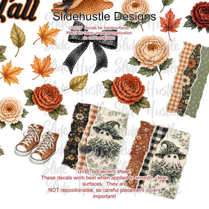 UVDTF Element Sheet, It's Fall Y'all! Fall and Halloween, 11"x11", VF904 ES8