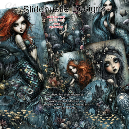 Mystical Mermaids Full Sheet Borders, vinyl, VF904 FS10