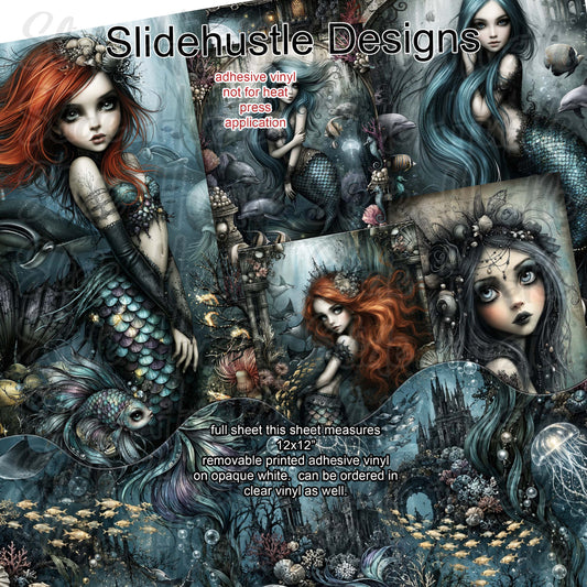 Mystical Mermaids Full Sheet Borders, vinyl, VF904 FS10