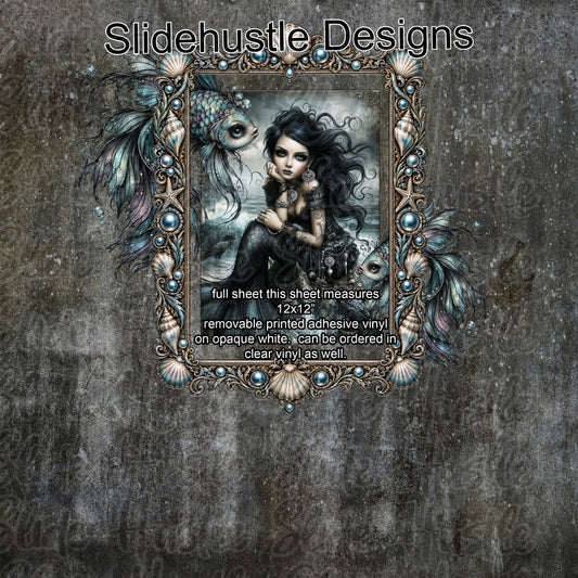 Mystical Mermaid Full Sheet Borders, vinyl, VF904 FS11