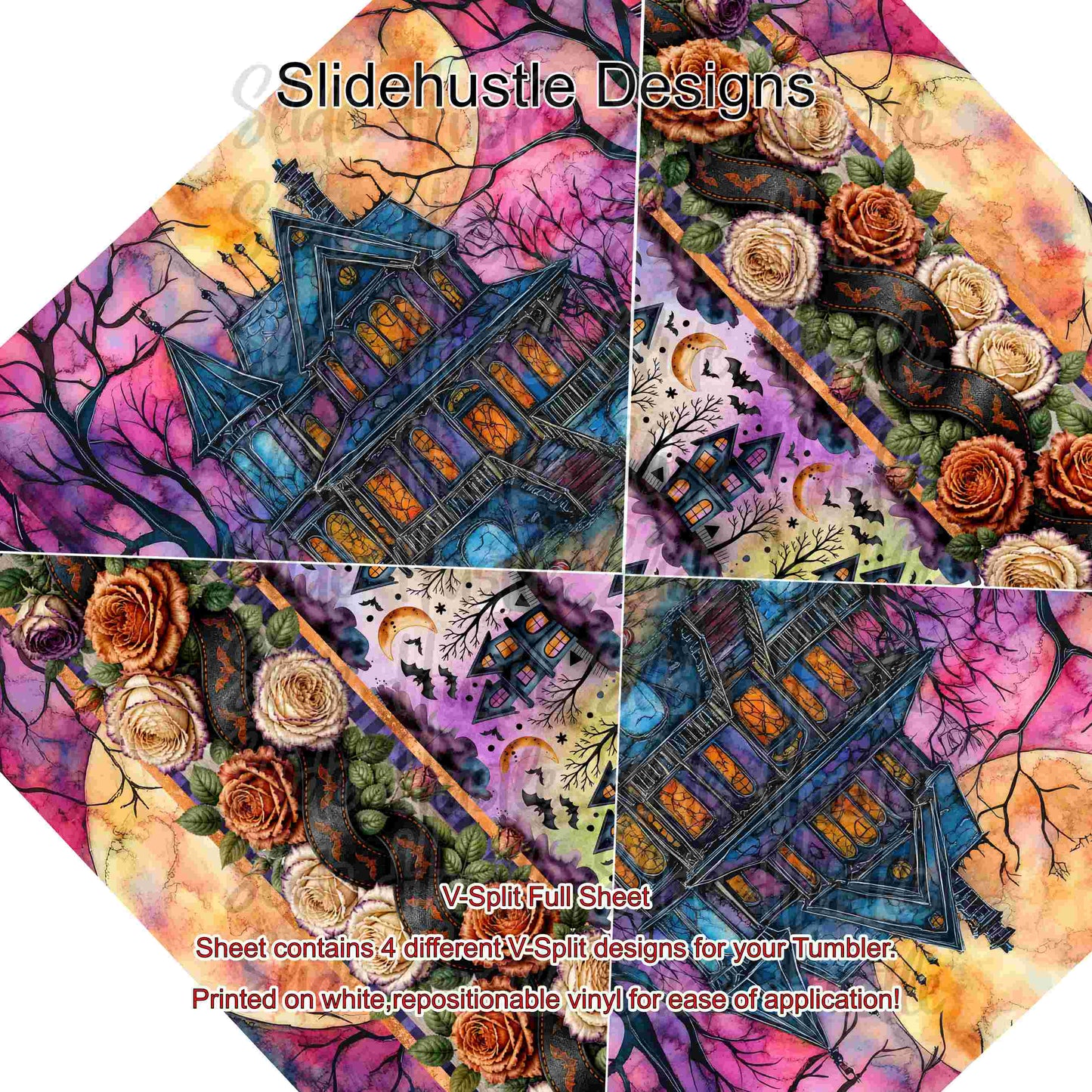 V-Split Full Sheet, Halloween scenes, VF904 FSV1