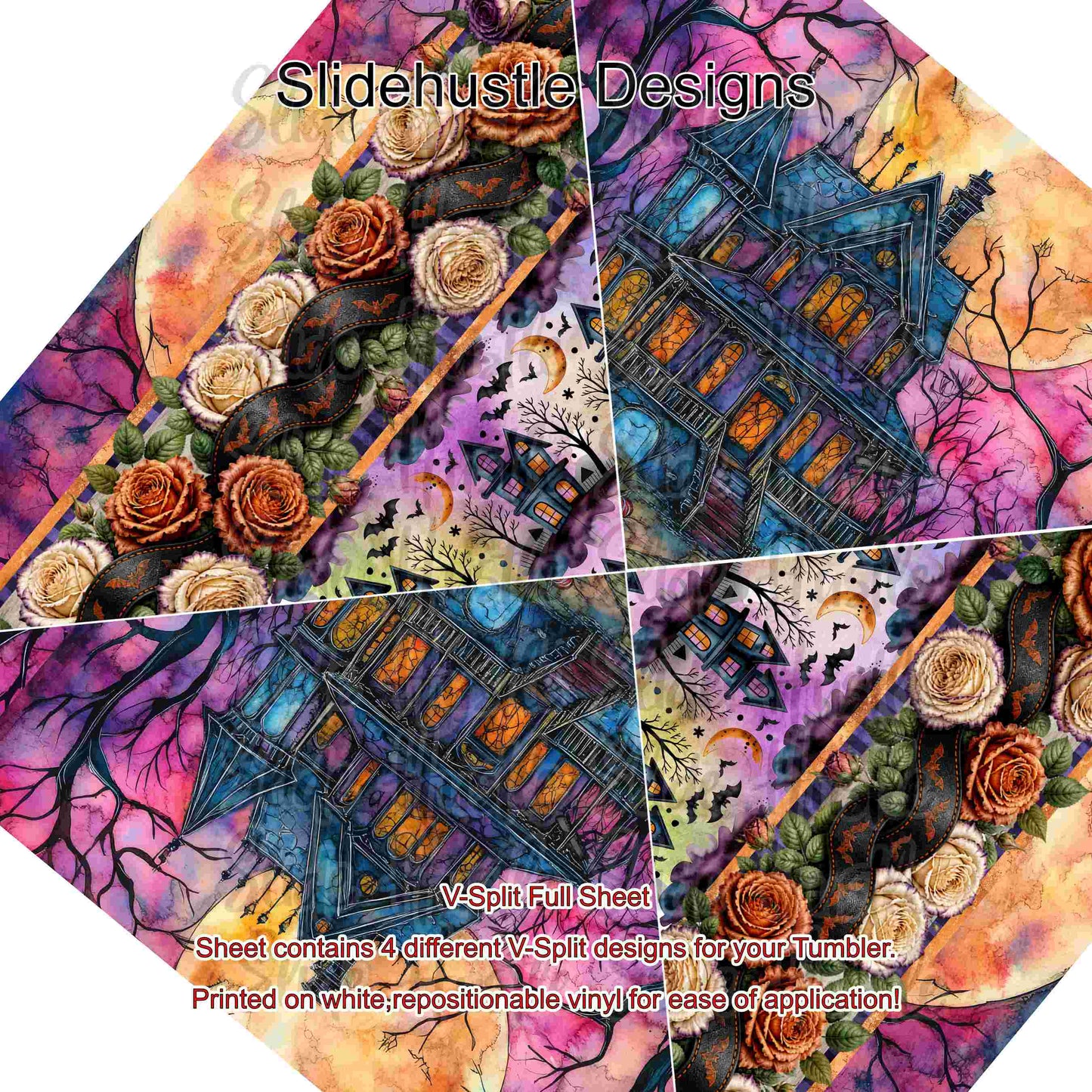 V-Split Full Sheet, Halloween scenes, VF904 FSV1