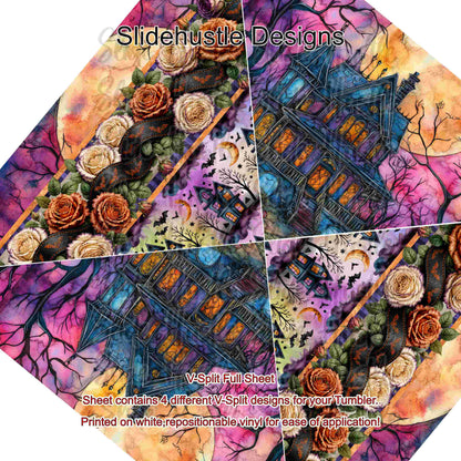 V-Split Full Sheet, Halloween scenes, VF904 FSV1