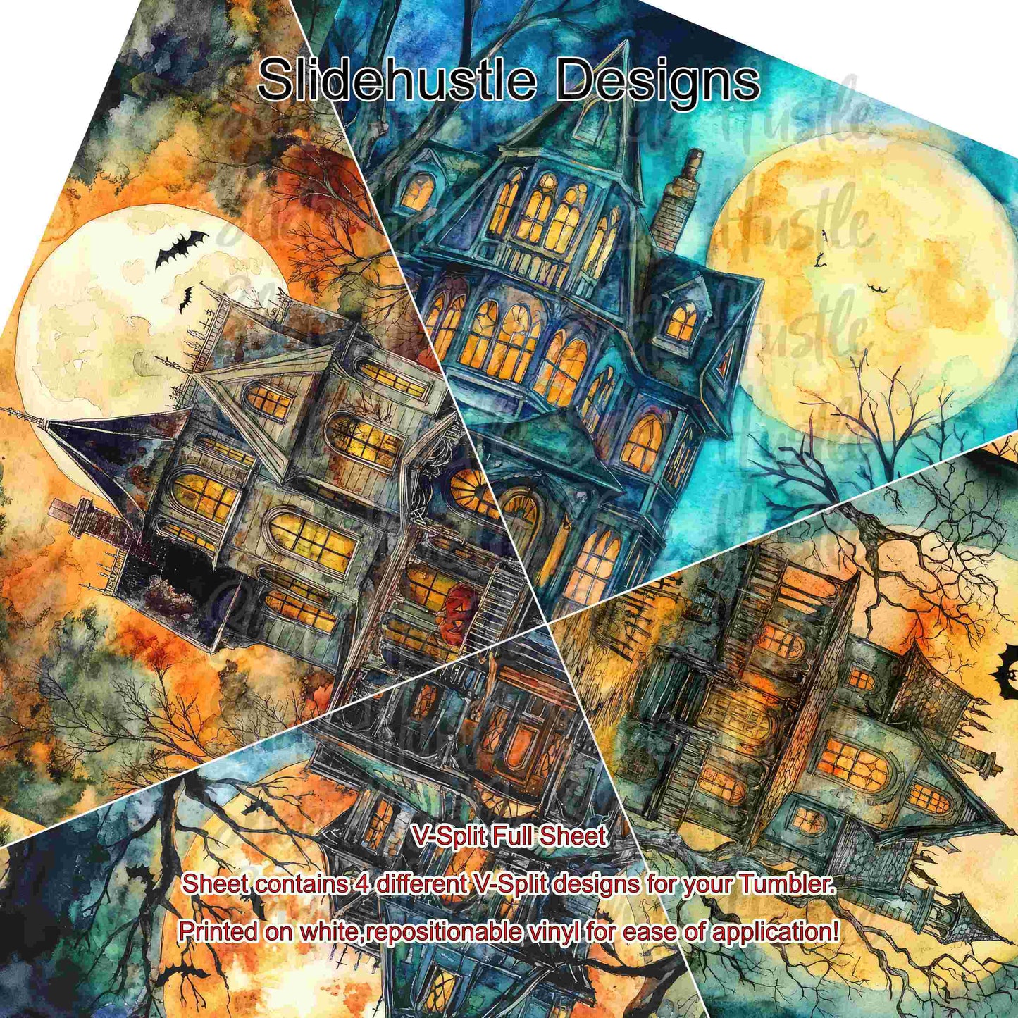 V-Split Full Sheet, Halloween scenes, VF904 FSV2