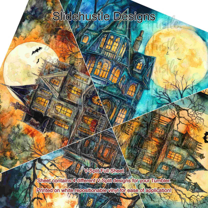 V-Split Full Sheet, Halloween scenes, VF904 FSV2