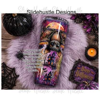 Super V design, Halloween, Cute bat, choose either 20 ounce or 30 ounce size. VF904 SV1