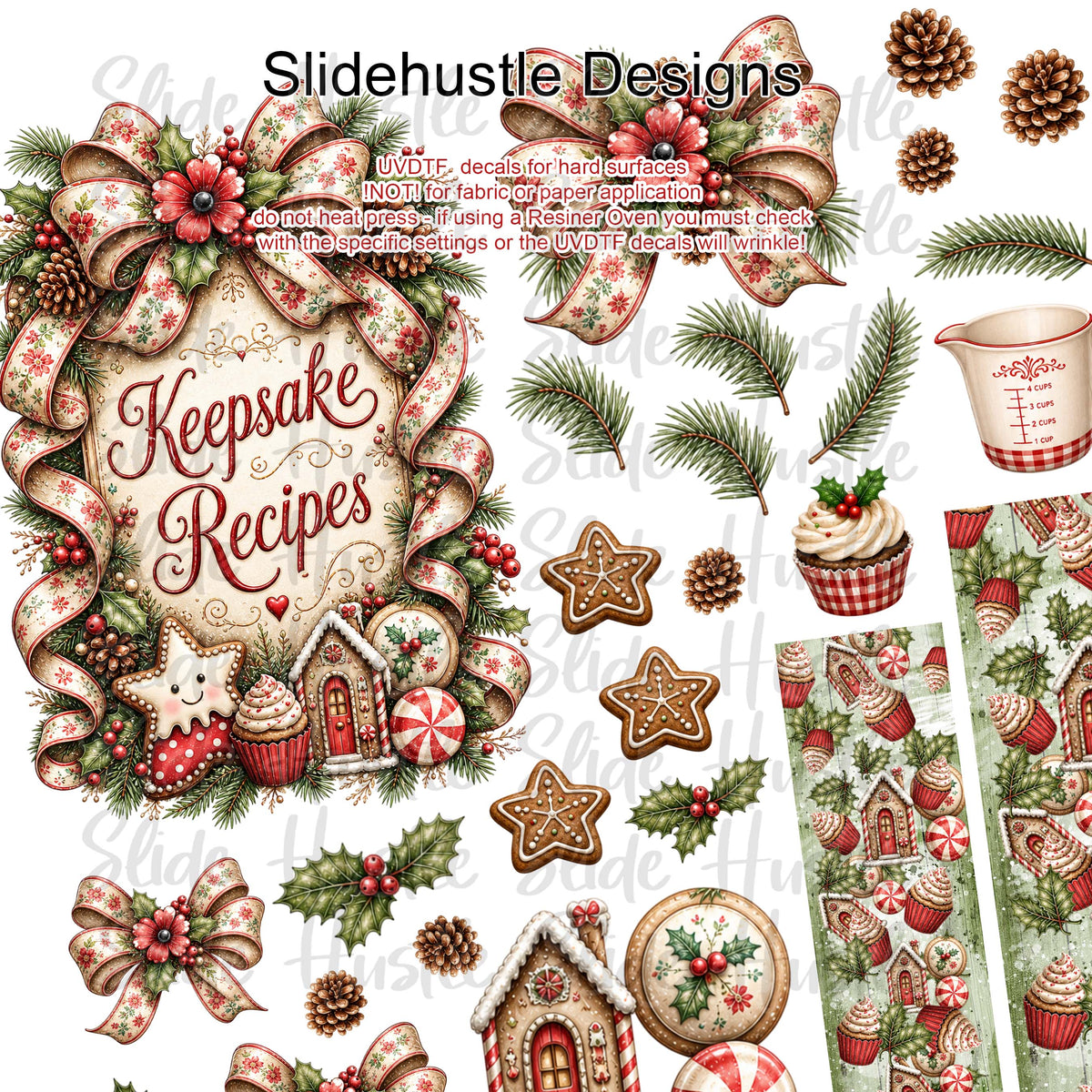 UVDTF Element Sheet, Keepsakes Recipes, 11x11", VF905 A5 ES1