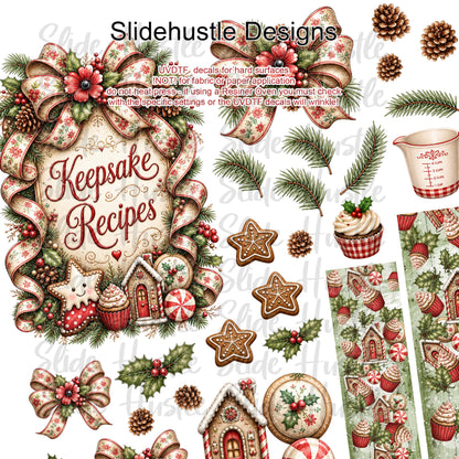 UVDTF Element Sheet, Keepsakes Recipes, 11x11", VF905 A5 ES1