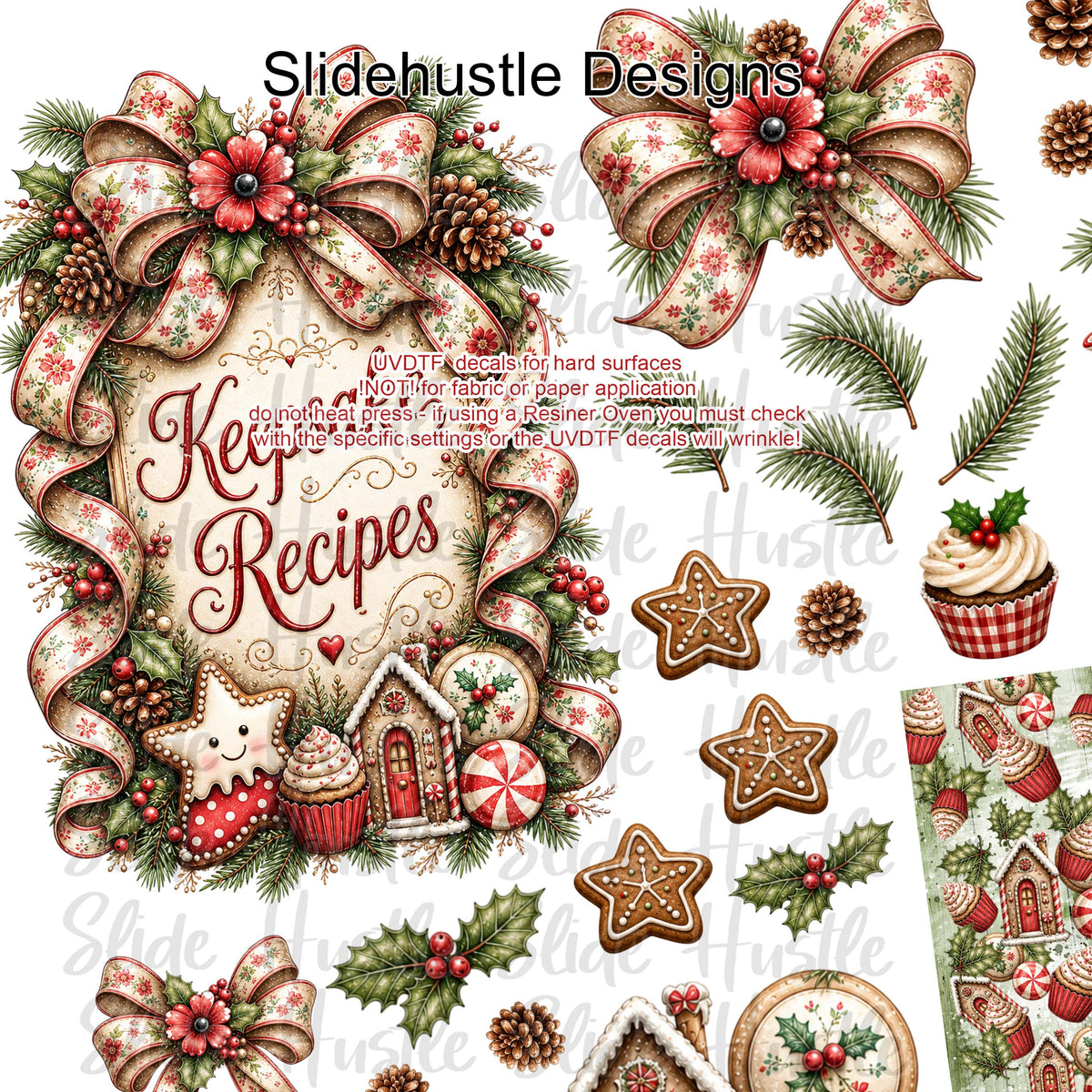UVDTF Element Sheet, Keepsakes Recipes, 11x11", VF905 A5 ES1