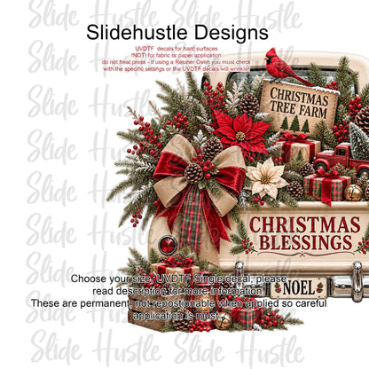 UVDTF Decal, Christmas Truck. VF905 D1