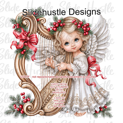 UVDTF Decal, Angel with Harp, VF905 D41