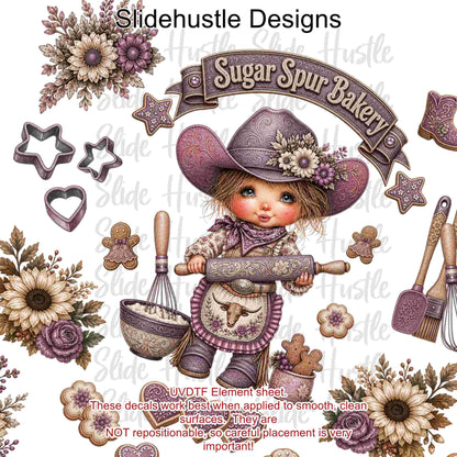 UVDTF Element Sheet, Sugar Spur Bakery, 11x11", VF905 ES11