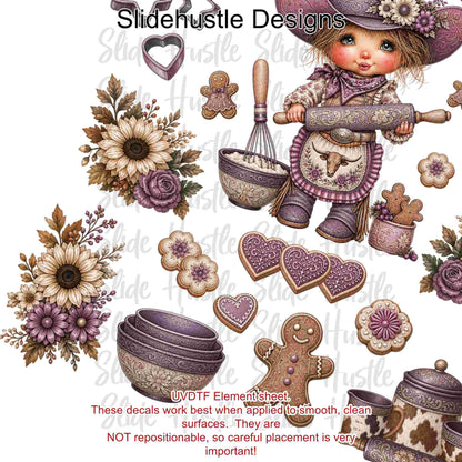 UVDTF Element Sheet, Sugar Spur Bakery, 11x11", VF905 ES11