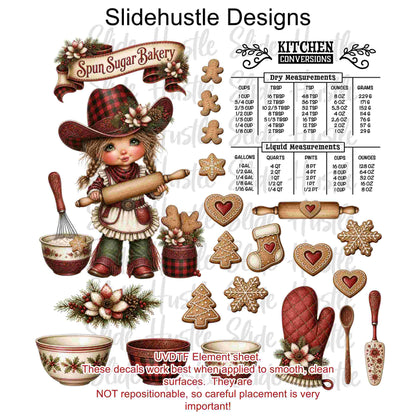 UVDTF Element Sheet, Spun Sugar Bakery, 11x11", VF905 ES16