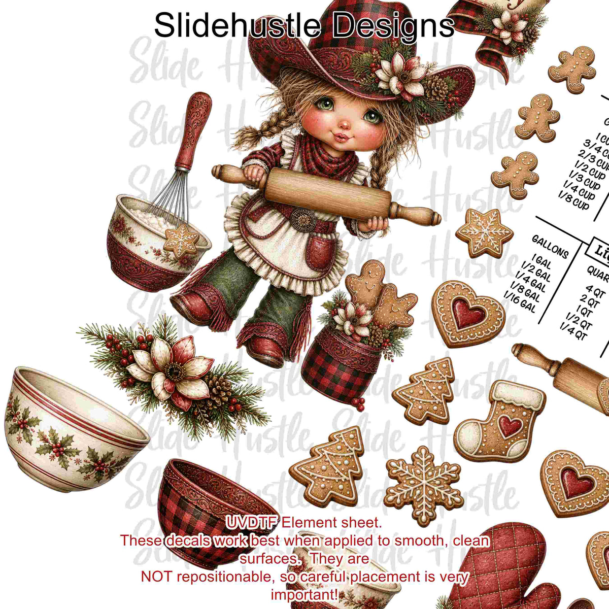 UVDTF Element Sheet, Spun Sugar Bakery, 11x11", VF905 ES16