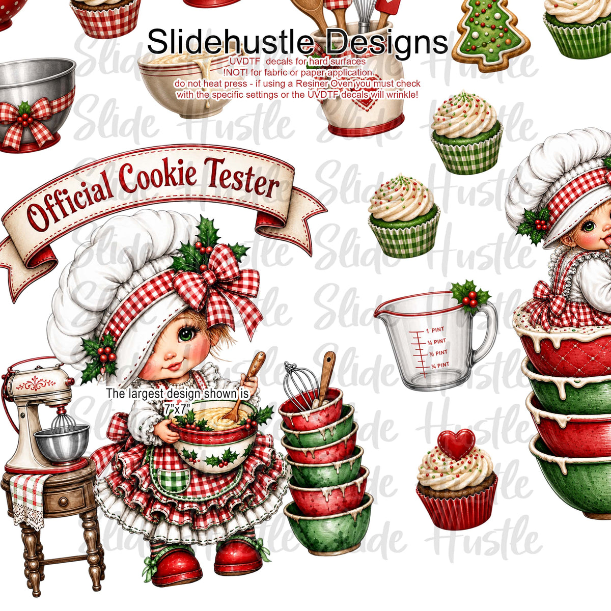 UVDTF Element Sheet, Official Cookie Tester, 11x11", VF905 ES22