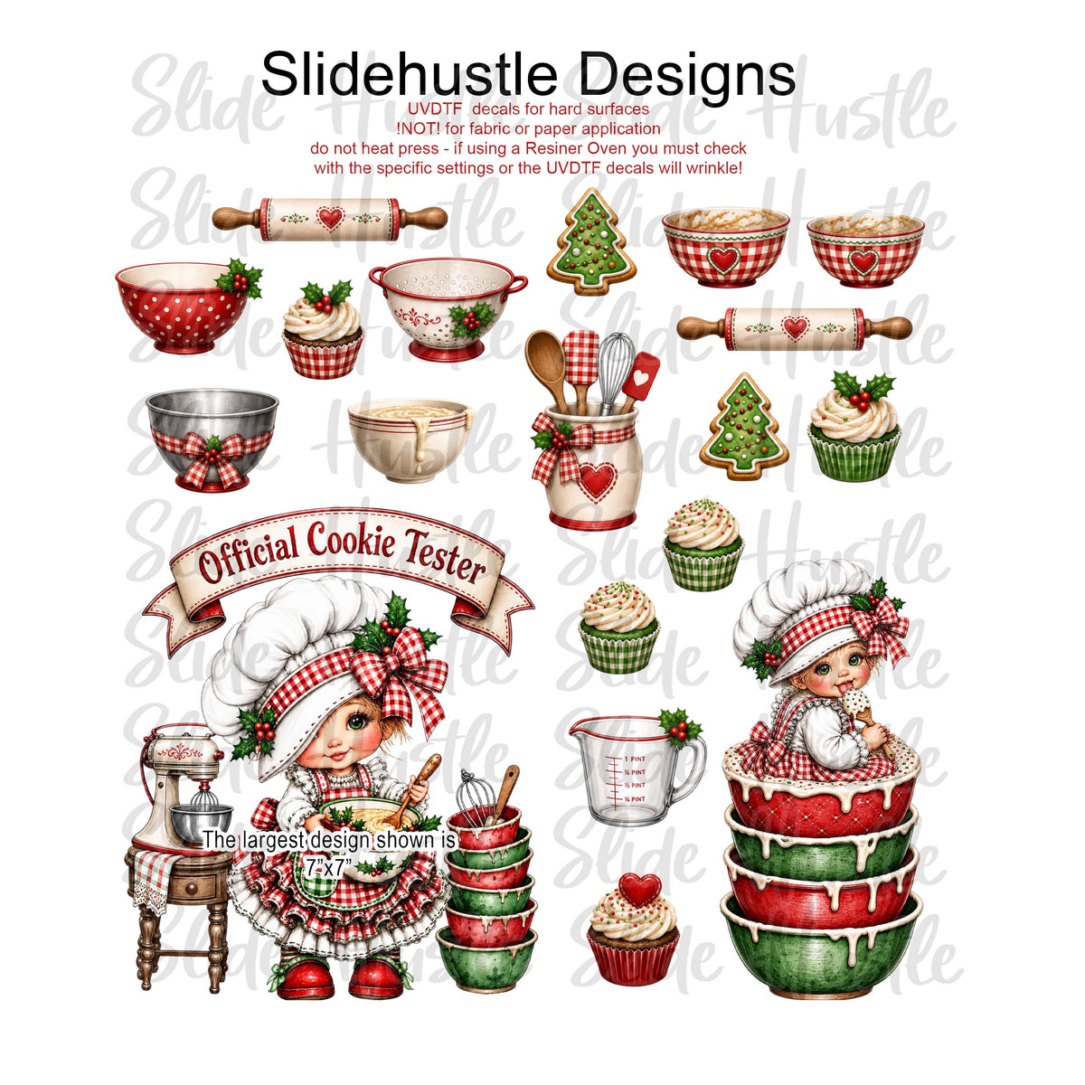 UVDTF Element Sheet, Official Cookie Tester, 11x11", VF905 ES22