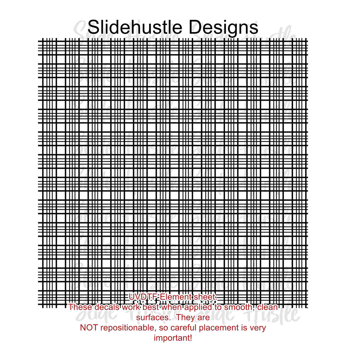 UVDTF Element Sheet, texture sheet, 11"x11", VF905 ES5