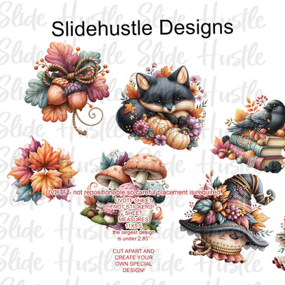 UVDTF 1/2 Element Sheet, Fall Designs for Tumblers, VF905 HS12