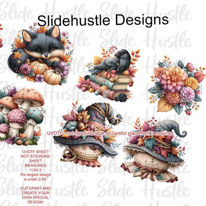 UVDTF 1/2 Element Sheet, Fall Designs for Tumblers, VF905 HS12
