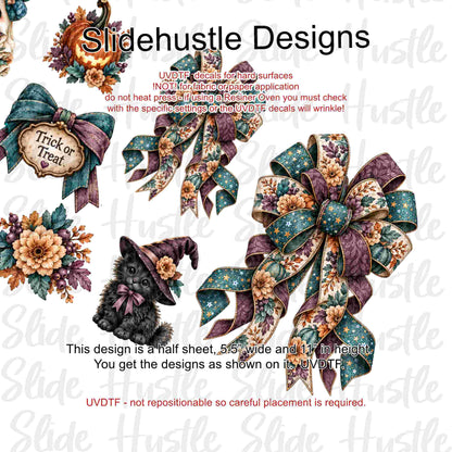UVDTF 1/2 Element Sheet, Halloween Bows, VF905 HS5