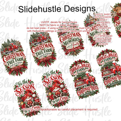 UVDTF 1/2 Element Sheet, Christmas Designs for Tumblers, VF905 HS9