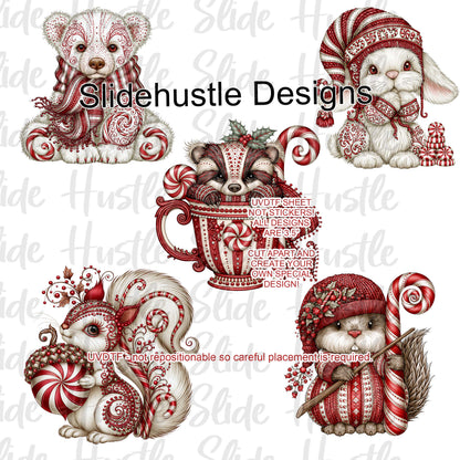 UVDTF Element Sheet, Christmas Animals , 10x10",  VF906 ES4