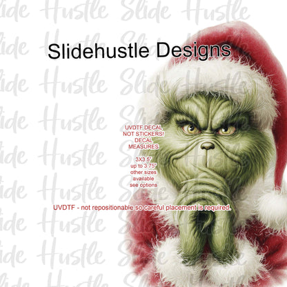 UVDTF Decal, Christmas Grinch, VF906 S18